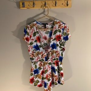 floral forever 21 romper